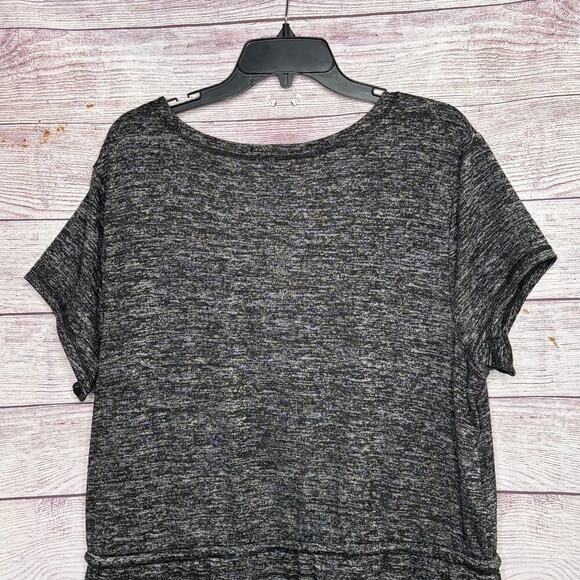 T by Talbots Short Sleeve Soft Drape Jersey Knit Faux Wrap Maxi Dress Size 2X - Picture 7 of 11
